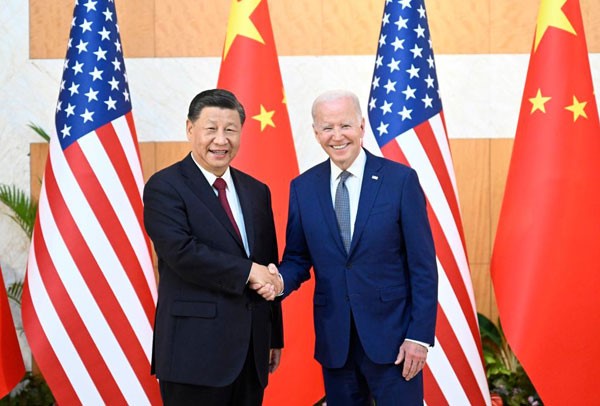 美国总统拜登和中国国家主席习近平。【照片来源：中国外交部】