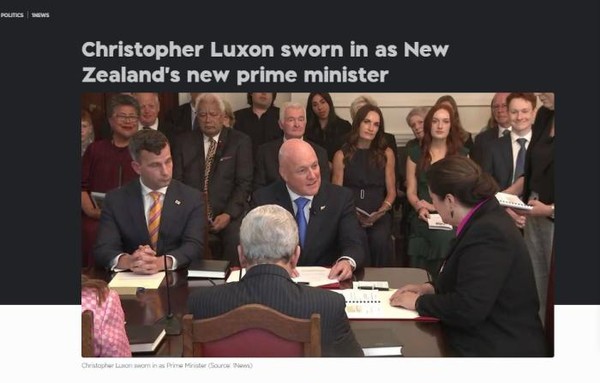 图片来源：新西兰媒体报道截图
