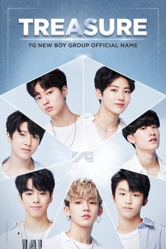 图为YG娱乐公司的新人男生组合“TREASURE”。【照片来自YG娱乐】