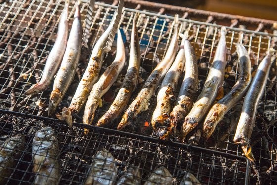 作为平民海鲜的玉筋鱼和叉牙鱼都是韩国岭东地区的冬季灵魂美食。只有吃了玉筋鱼和叉牙鱼，才算真正过了冬天。崔昇杓 记者
