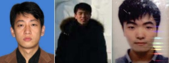 被美国司法部起诉的朝鲜侦察总局所属黑客。左起为朴镇赫(36岁)、全昌赫(31岁)、金一(27岁)。【照片来源：韩联社】