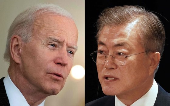 美国总统拜登和韩国总统文在寅将于5月21日在白宫进行首脑会谈。【照片来源：法新社=韩联社】