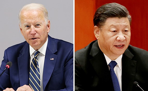 美国总统拜登(左)和中国国家主席习近平。【中央图片库】
