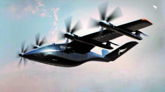 英国Vertical Aerospace公司计划2025年完成研发的空中出租车“VX4”。【照片来源：Vertical Aerospace】