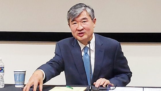 韩国驻美大使赵太庸被内定为新任国家安保室长。【摄影：朴玄英 驻华盛顿记者】