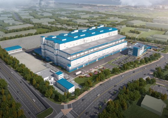 图为POSCO Future M正在分阶段建设的浦项正极材料工厂鸟瞰图。【照片来源：POSCO Future M】